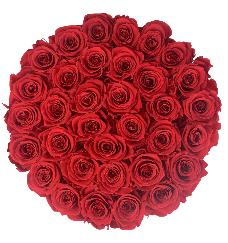 Infinity De Fleur™ Red Roses Round - Lasts One Year