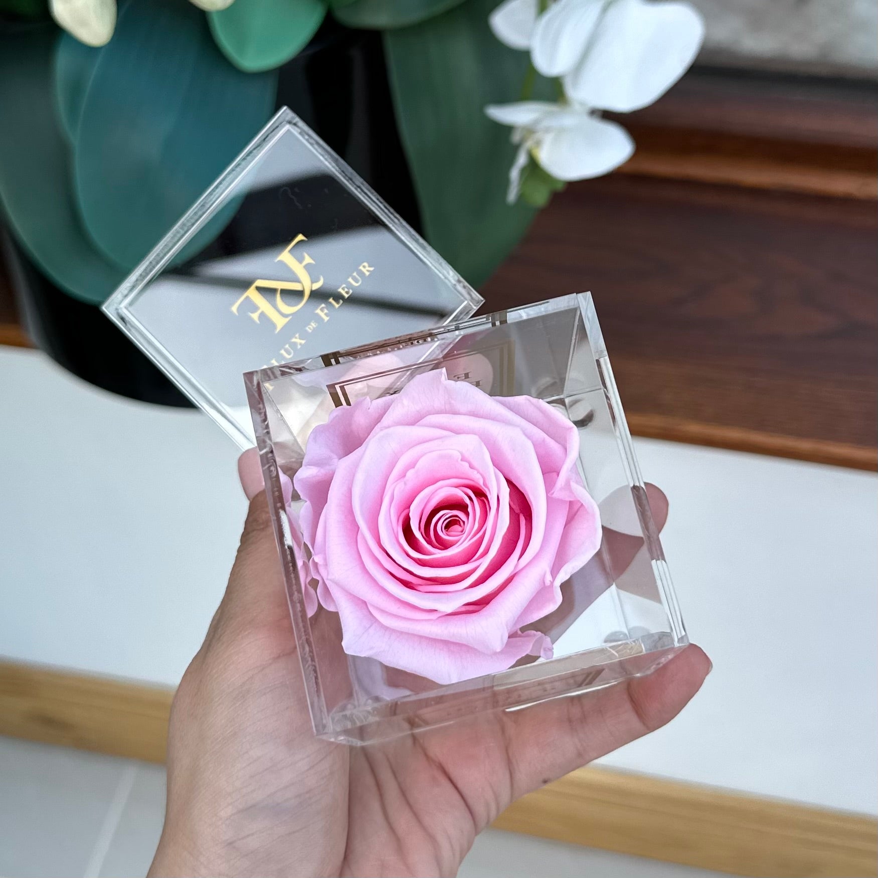 Rose Eterne Fleur De Zen In Scatola, Vere E Conservate, Profumate, Durano Fino A 2 Anni, Regalo Pronto Con Biglietto