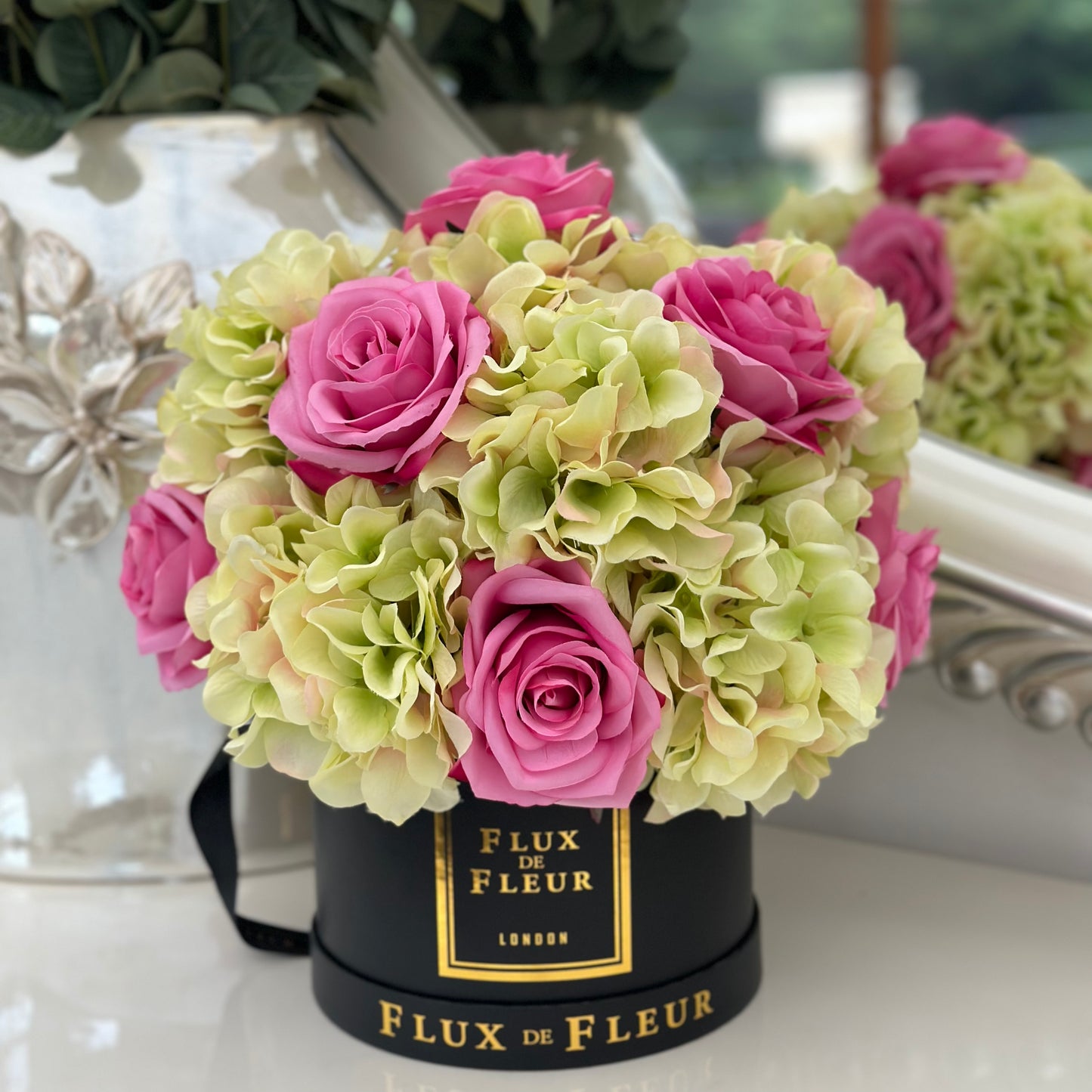 Forever Roses & Green Hydrangeas